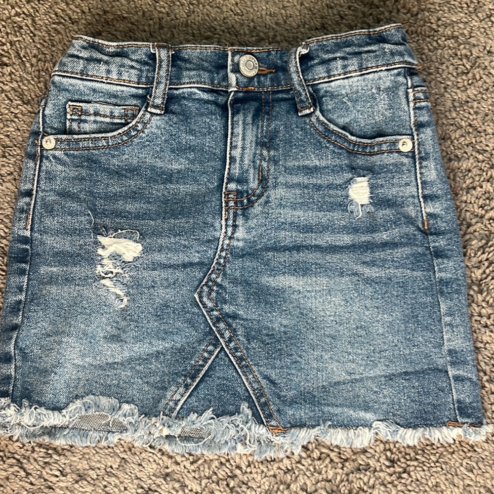 EUC cat and Jack Jean skirt XS 4/5